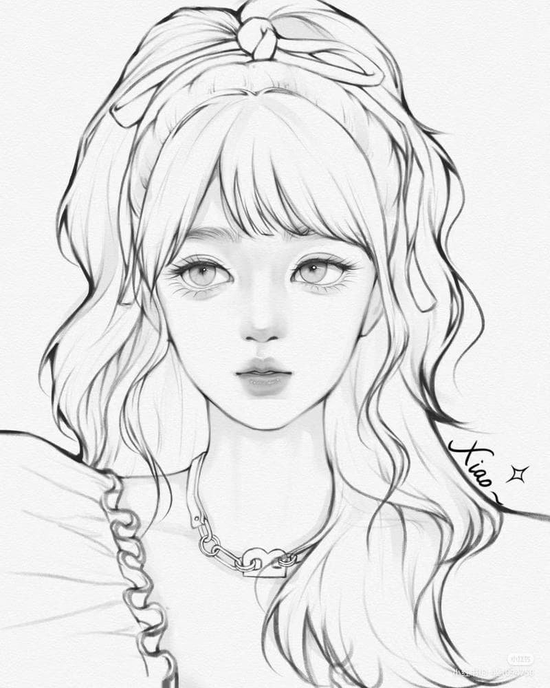 tranh vẽ anime công chúa