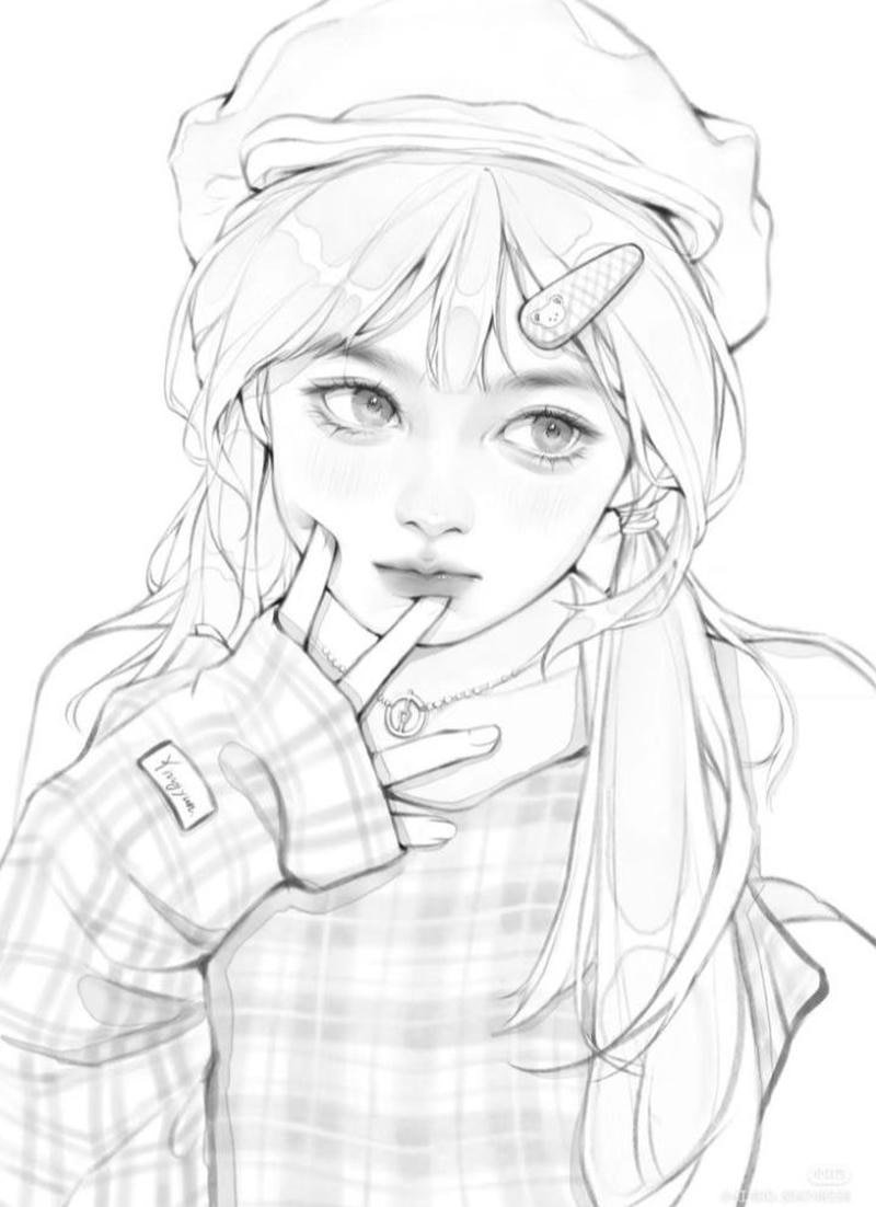 tranh vẽ anime cutee