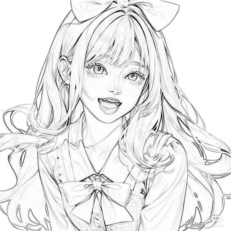 tranh vẽ anime xinh đẹp