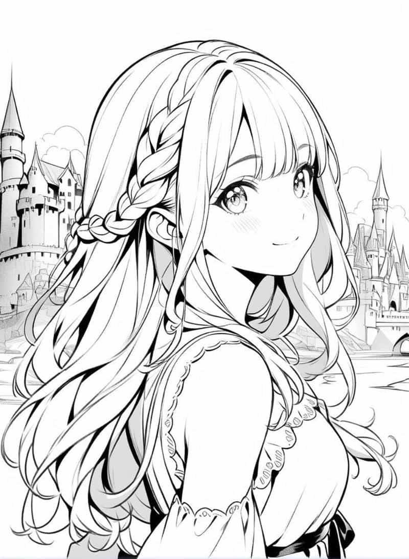 trnah ảnh anime không màu