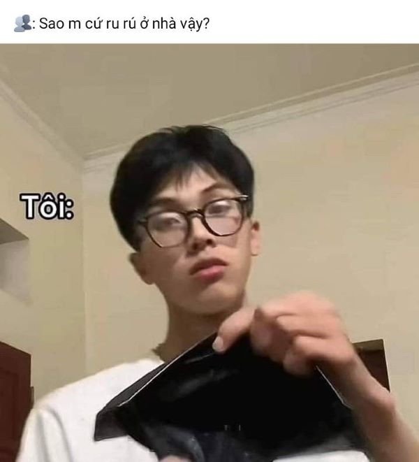 ví rỗng meme ngộ nghĩnh hài