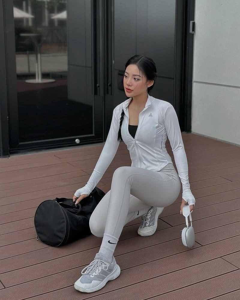 Bộ ảnh gái xinh tập gym thu hút