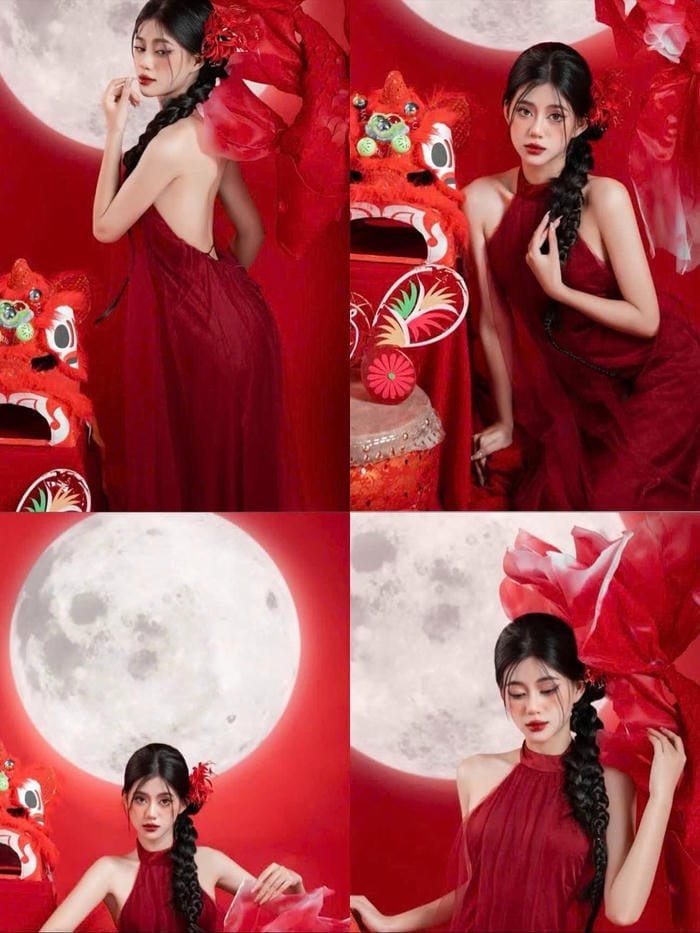 ảnh gái xinh mặc áo yếm cách tân full hd