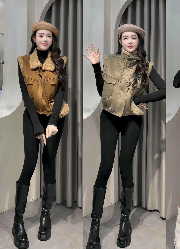 ảnh gái xinh mặc quần legging tôn dáng hd